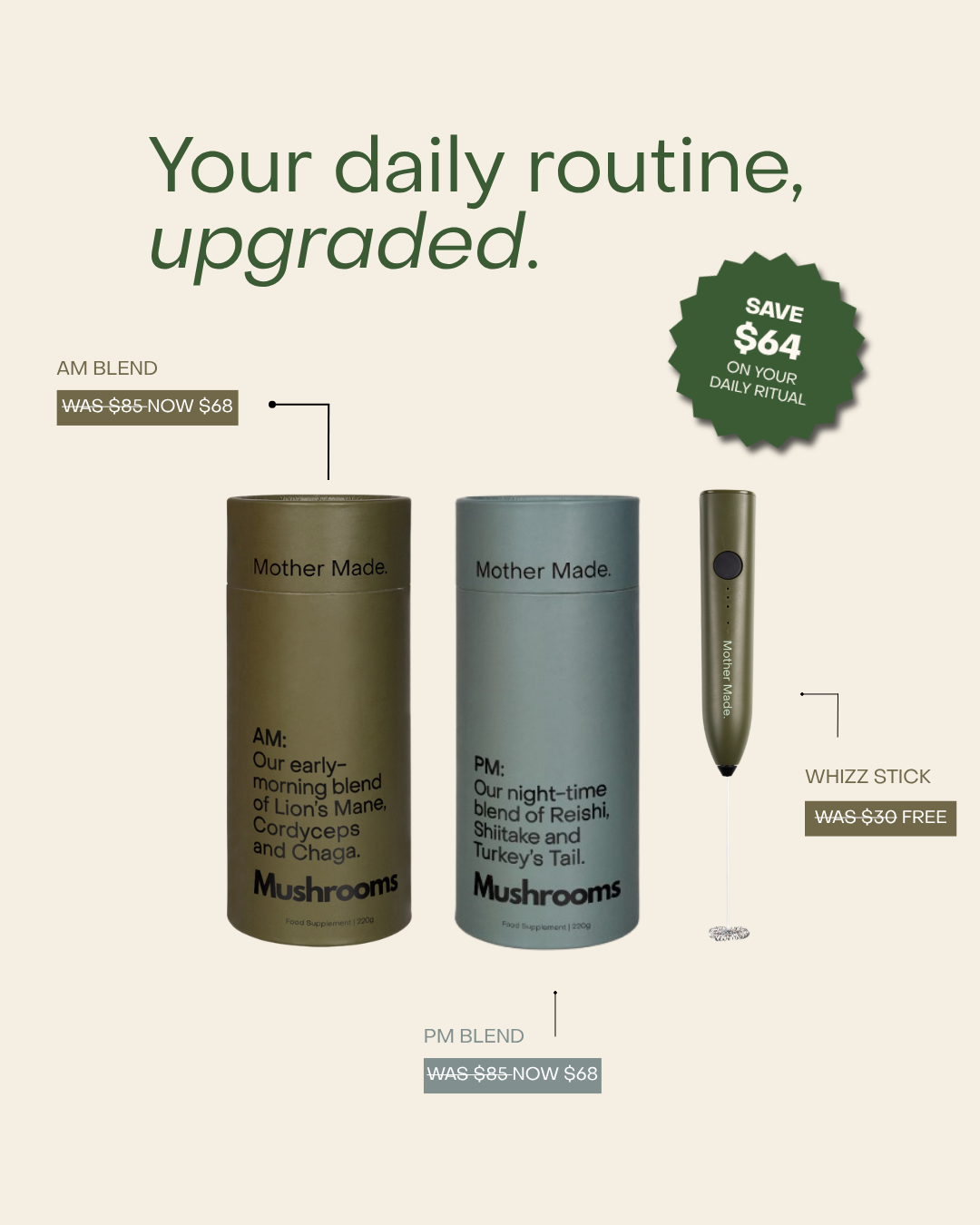 Daily Ritual Starter Pack + Free Whizz Stick